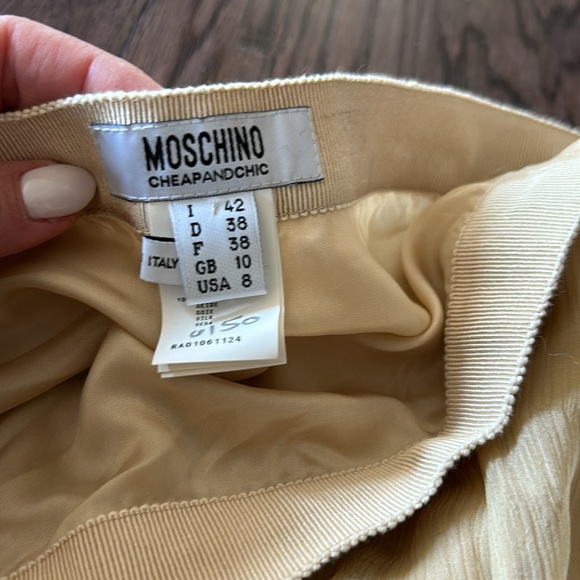Brand New Moschino Cheap And Chic Skirt Sz 8US / 42 It - Picture 5 of 6